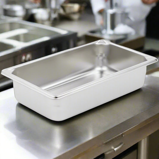 Super Pan V Steam Table Pan 1/4 Size 2.5" Deep Stainless Steel 30422