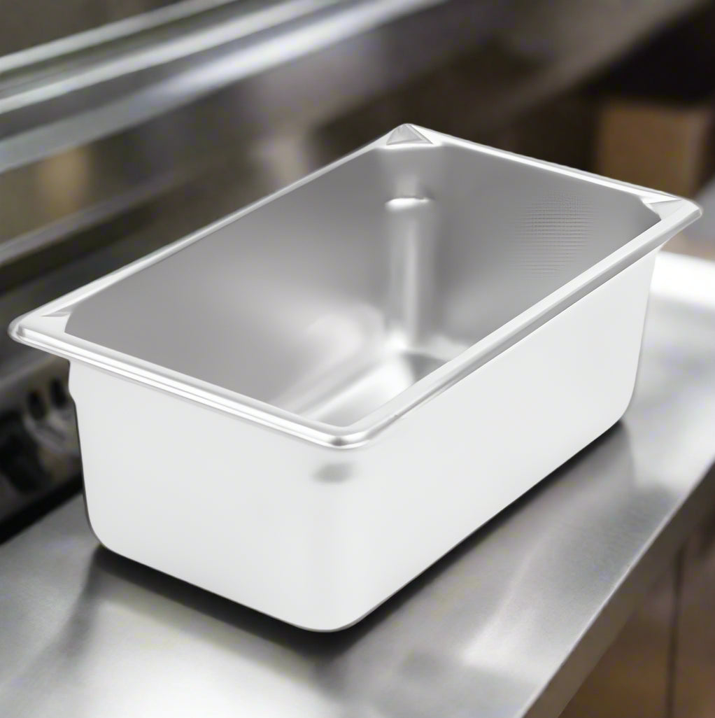 Super Pan V Steam Table Pan 1/4 Size 4" Deep Stainless Steel 30442