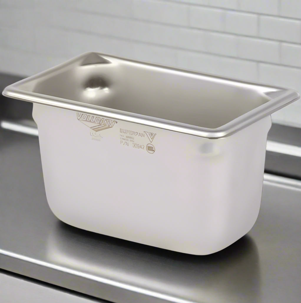 Super Pan V Steam Table Pan 1/9 Size 4" Deep Stainless Steel 30942