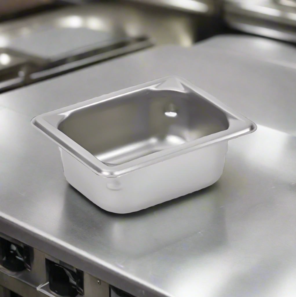 Super Pan V Steam Table Pan 1/8 Size 2.5" Deep Stainless Steel 30822
