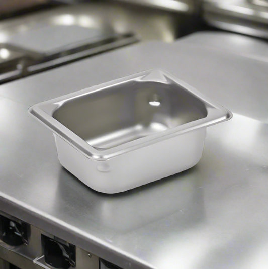 Super Pan V Steam Table Pan 1/8 Size 2.5" Deep Stainless Steel 30822