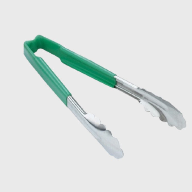 Vollrath Utility Tong Stainless Steel Green Handle 12" 4781270