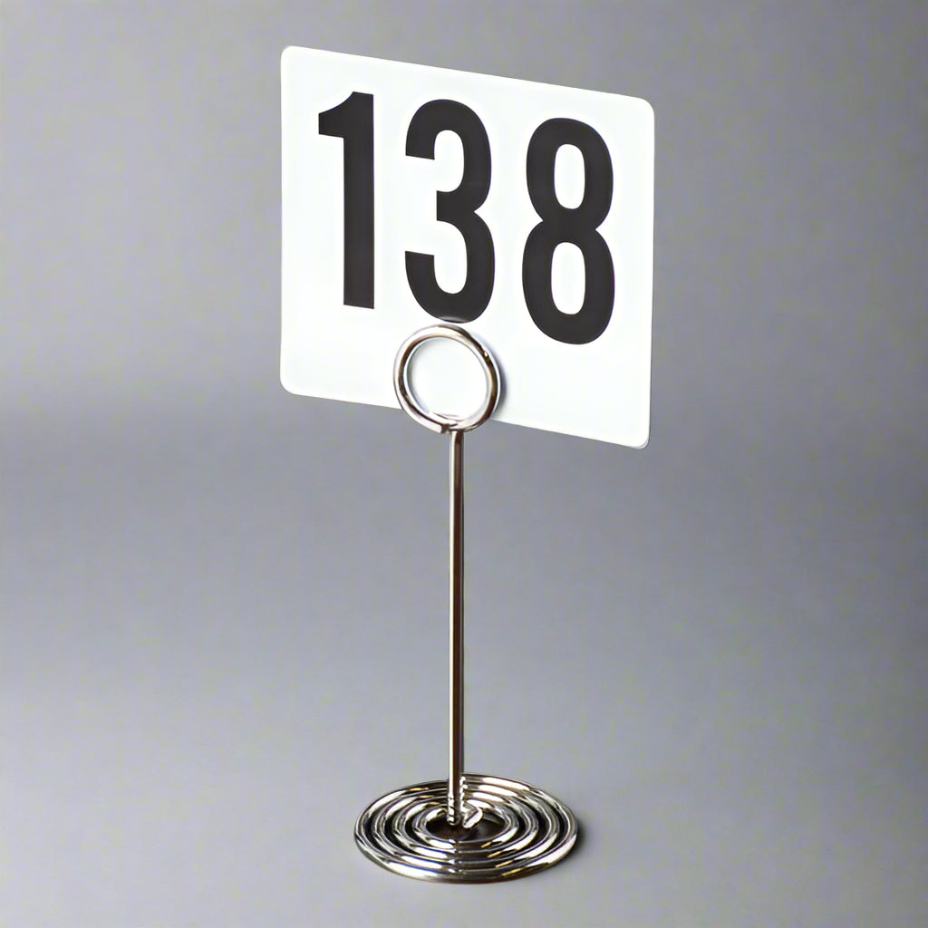 Royal Industries Round Wire Loop Menu/Card Holders 6" NSC6