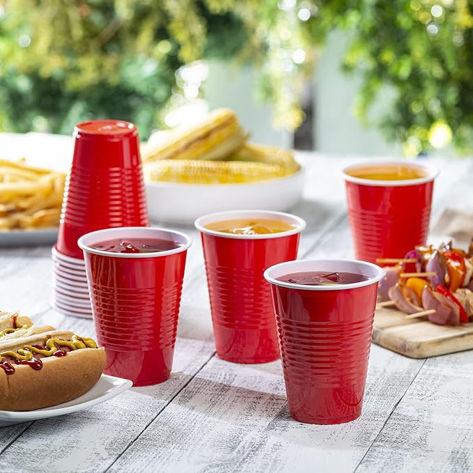 Red Plastic Cup 16 oz. - 50/Pack