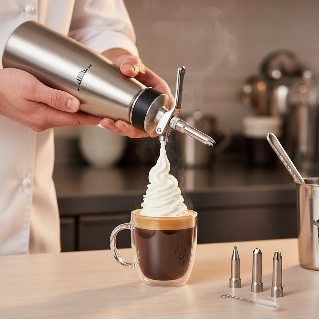Chef-Master™ Stainless Steel Whipped Cream Dispenser 2 Pint (1 L) 90079