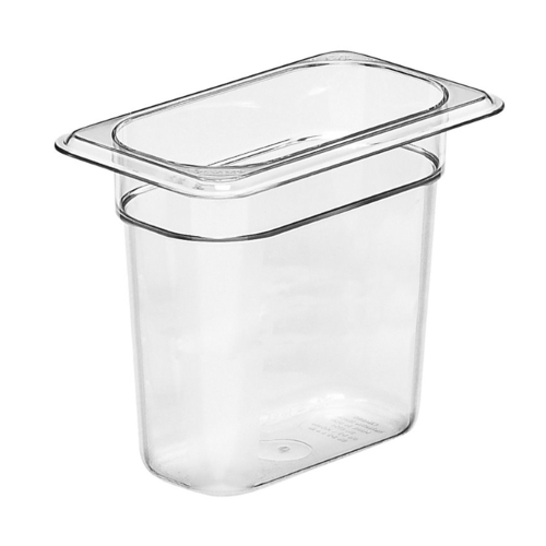 Cambro Camwear Polycarbonate Food Pan 1/9 Size 6" D 96PCW135
