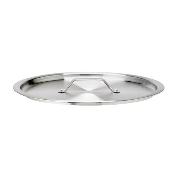 Browne 5815903 Thermalloy Aluminum Flat Sauce Pan Cover, 3.5 qt, 8"