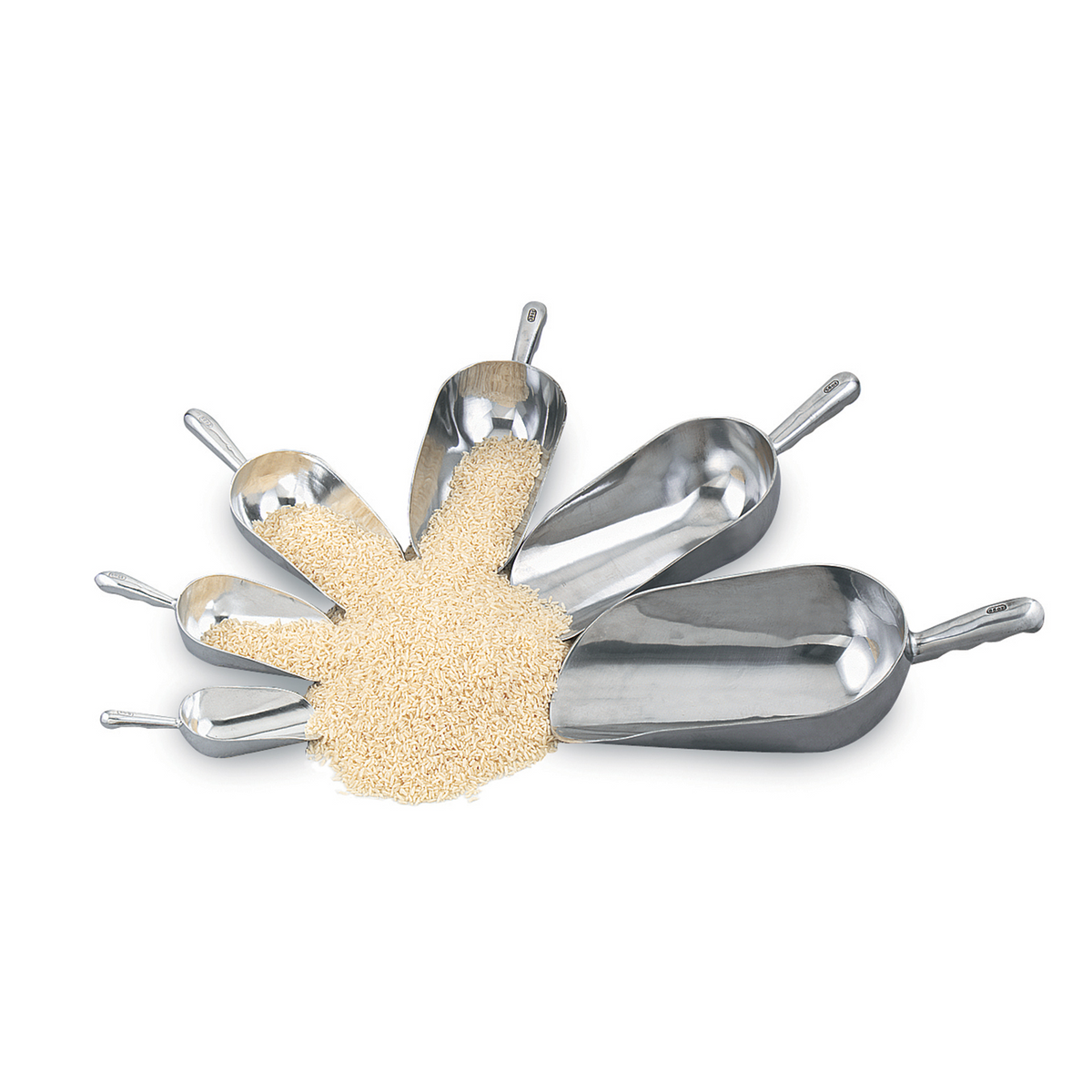 Browne 575405 Aluminum Round Bottom Scoop, 84.5 oz