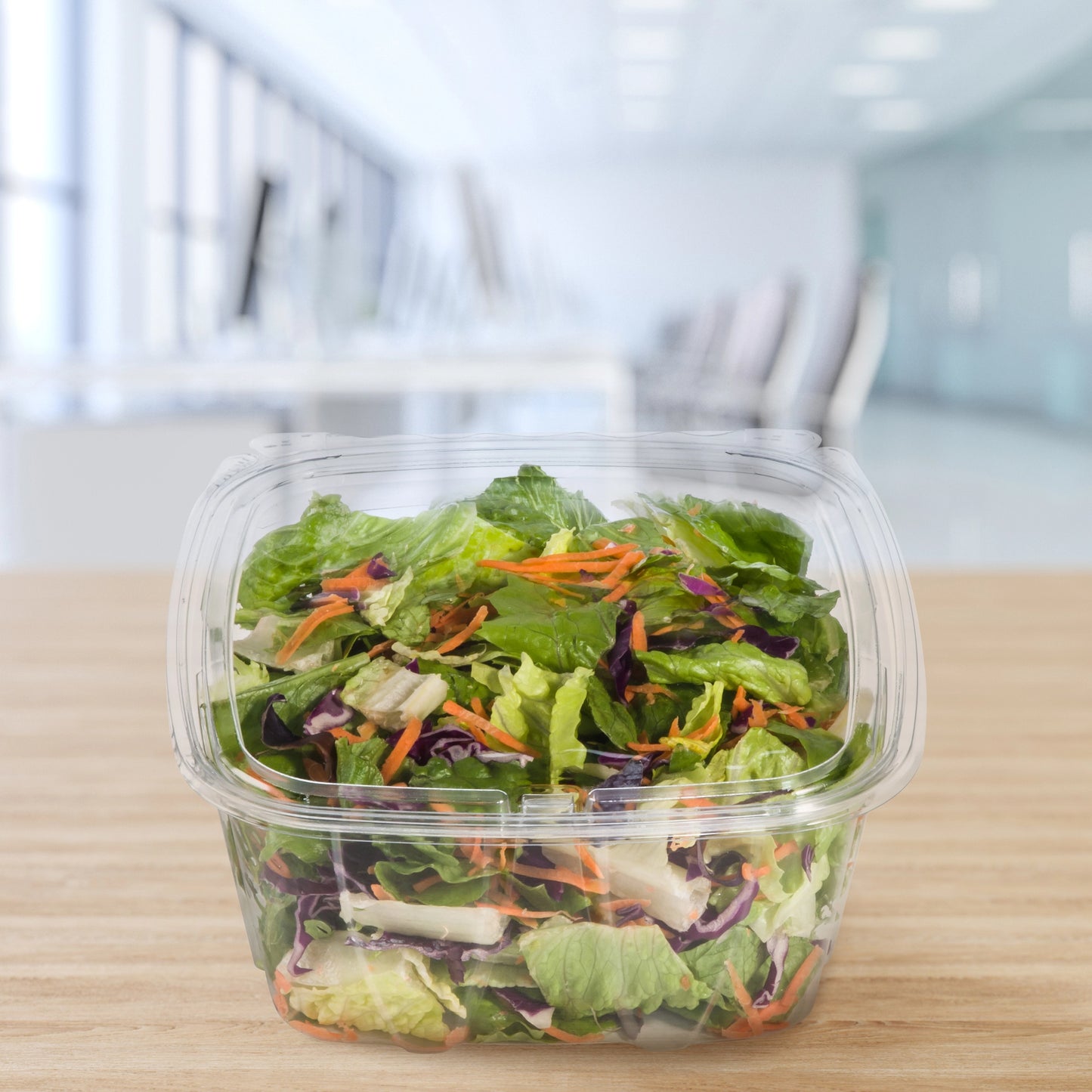 Dart Mfg. Clear Hinged Container 64 oz. CH64DEF - 200/Case