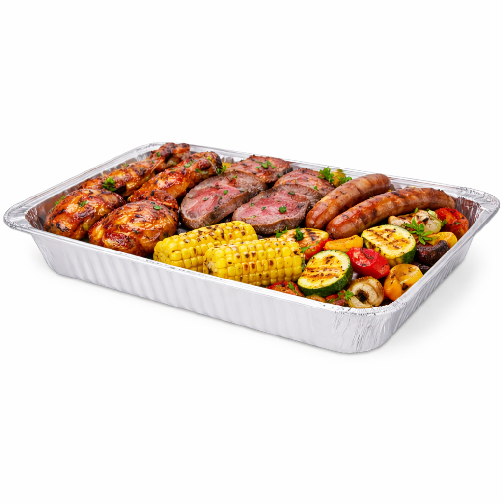 Aluminum Foil Pan Half Size Medium Depth - 100/Case