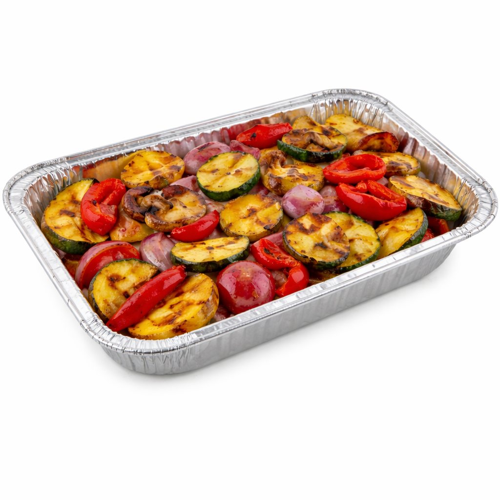 Aluminum Foil Pan Half Size Shallow Depth - 100/Case