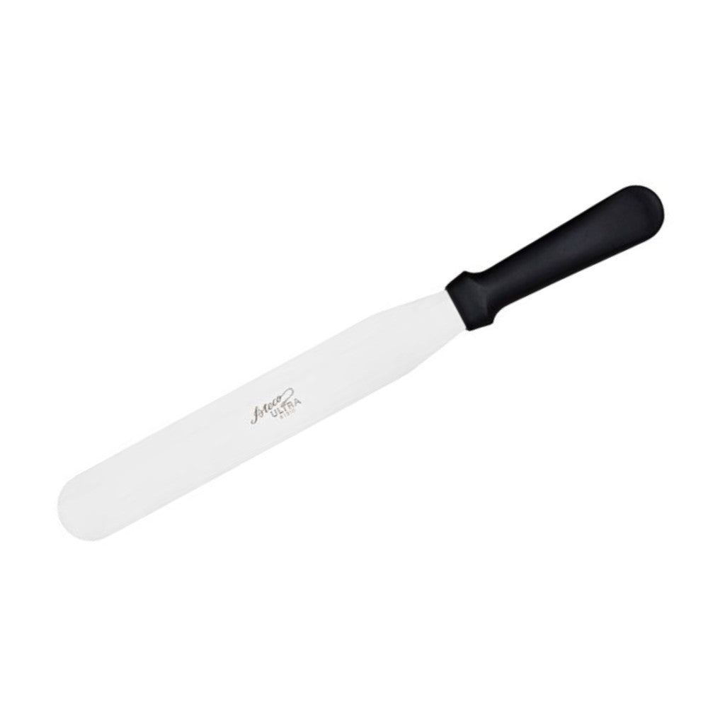 Ateco Straight Baking Spatula with Black Handle 10" 1310