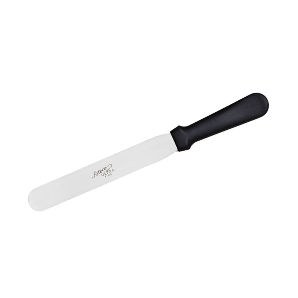 Ateco Straight Baking Spatula with Black Handle 8" 1308