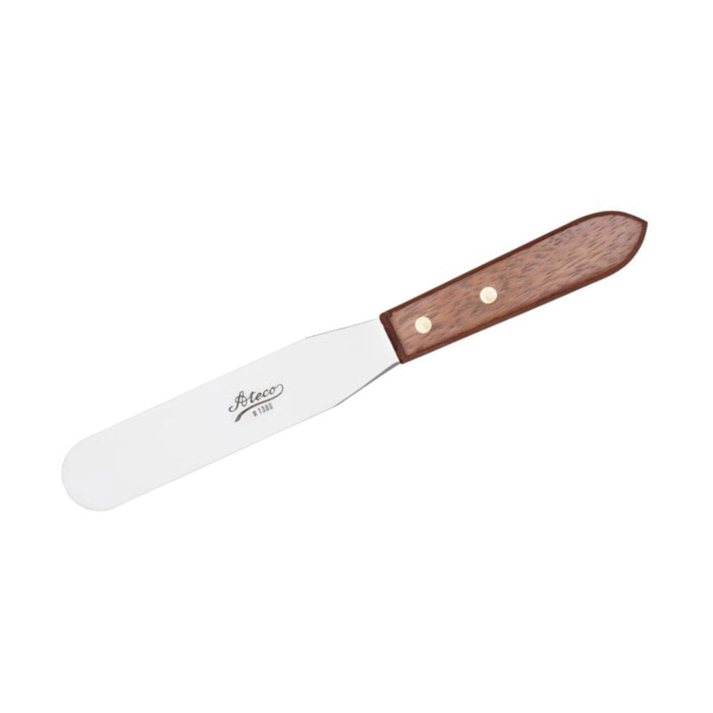 Ateco Straight Baking Spatula with Wood Handle 6" 1386