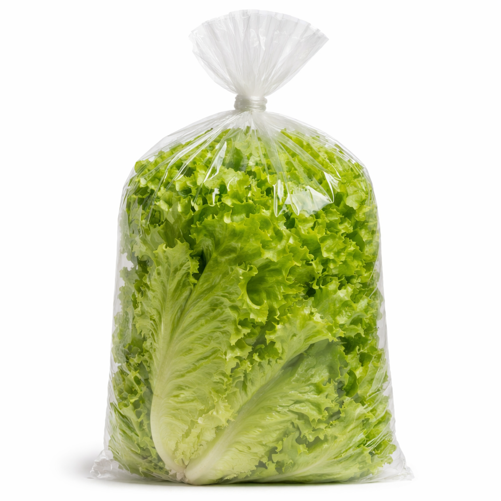 Clear Poly Food Bag Vented 8" x 4" x 18" - 1000/Case
