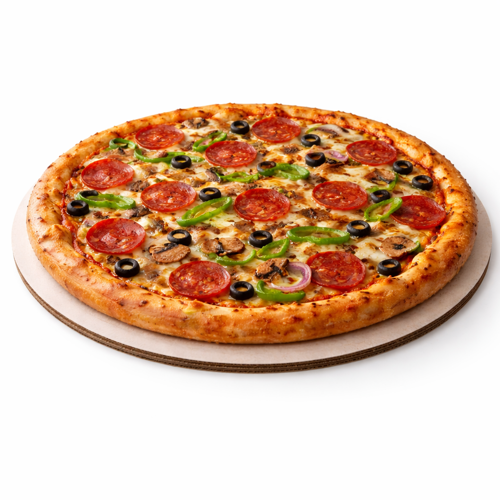 Corrugated Pizza Circle White 12" - 100/Case