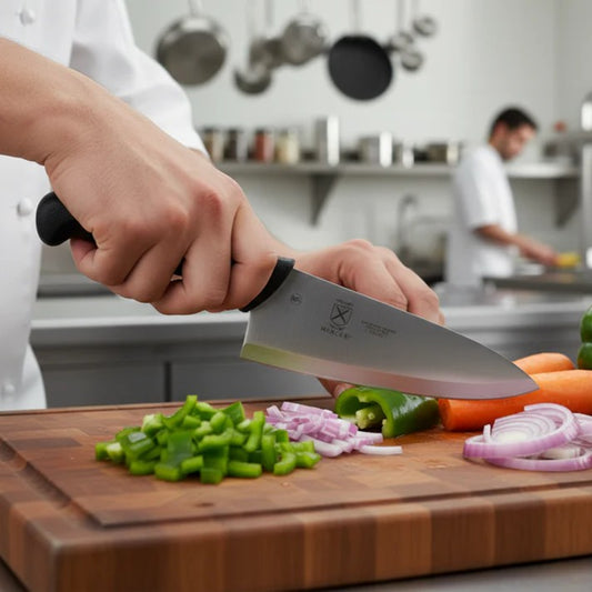 Millennia® Japanese Steel Wide Chef's Knife Black 10" M18010