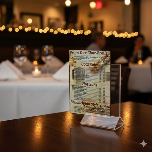 Winco Acrylic Card Holder 5.5" x 3.5" ATCH-53