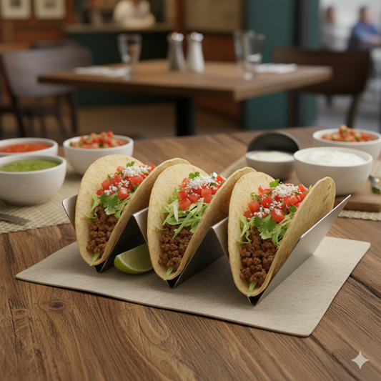 Winco Stainless Steel Taco Holder w/ 2-3 Slots TCHS-23