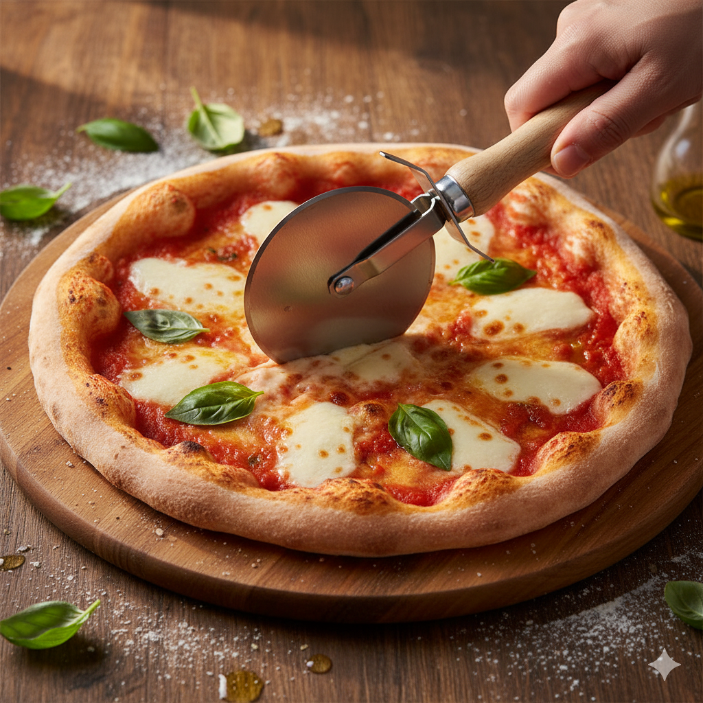 Winco Pizza Cutter Stainless Steel 4" Diameter Blade PWC-4