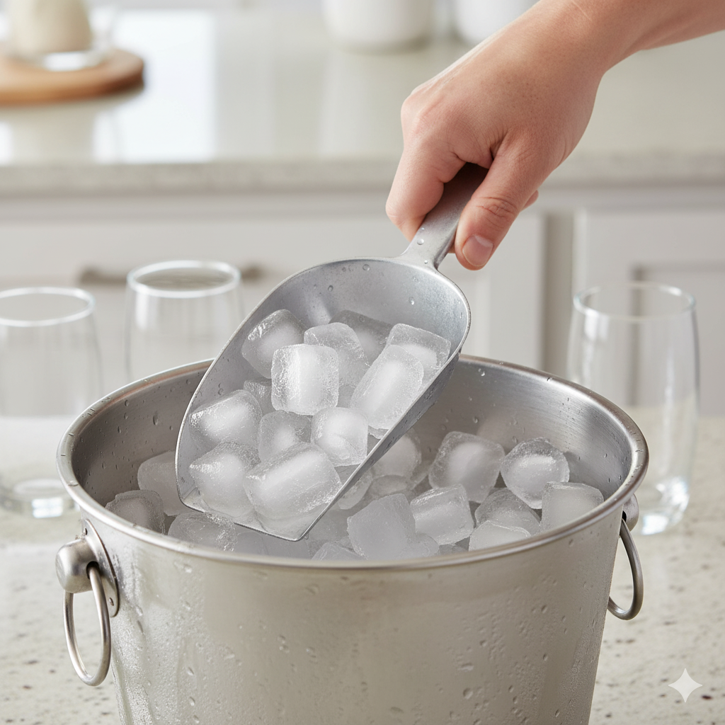 Winco Flat Bottom Aluminum Scoop 16 oz. ASFB-16