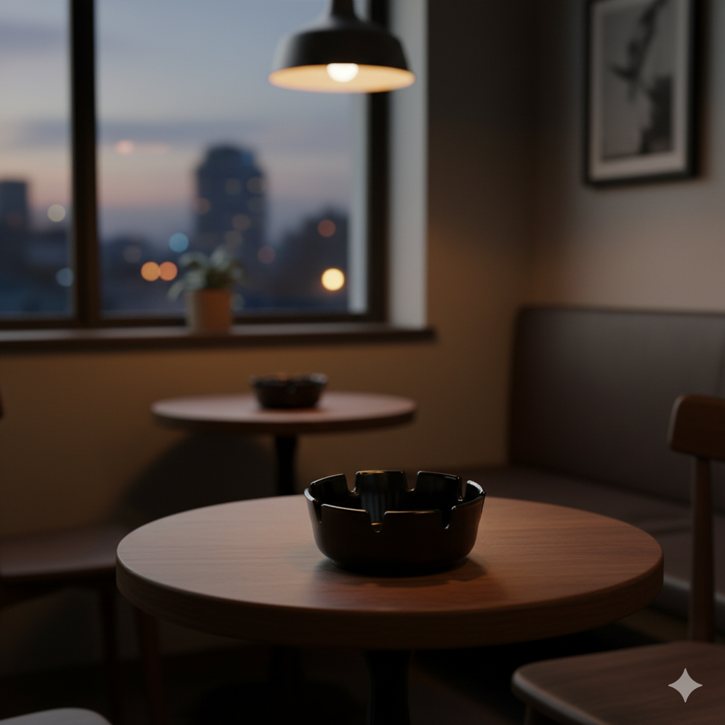 Winco Black Melamine Ash Tray 4"MAS-4K - 12/Pack