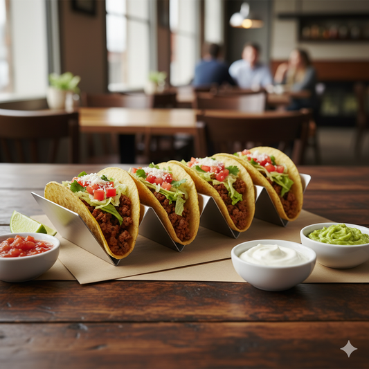 Winco Stainless Steel Taco Holder w/ 3-4 Slots TCHS-34