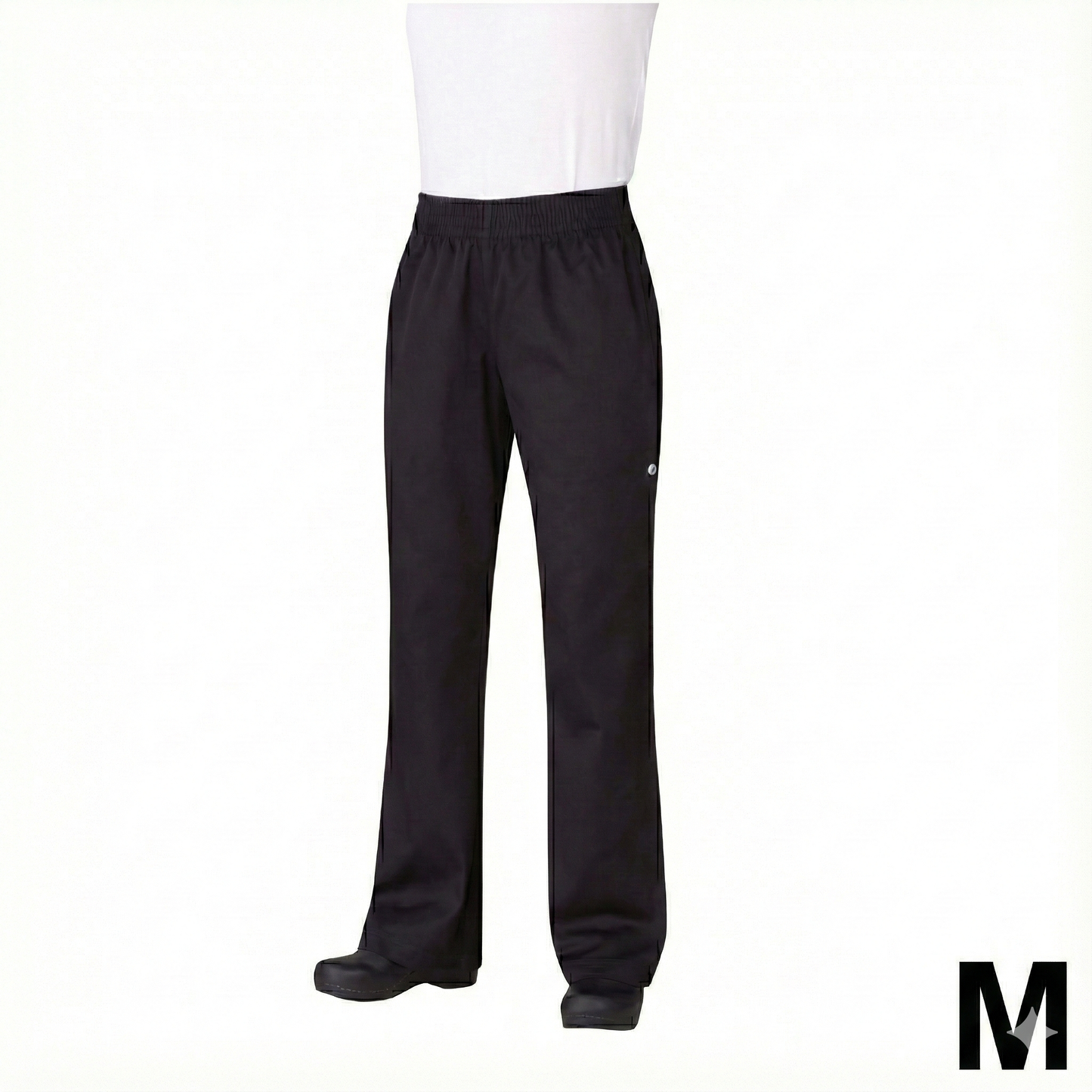 Chef Works Women's Essential Baggy Pants Black Medium PW005-BLK-M