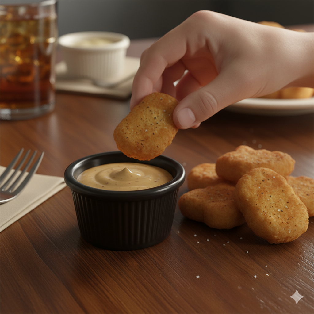 Winco Melamine Ramekin Fluted Black 1.5 oz. RFM-1K - 12/Pack