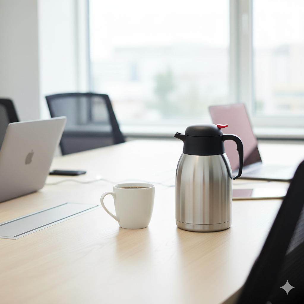 Winco Carafe Double Wall Insulated Stainless Steel 2 Liter CF-2.0