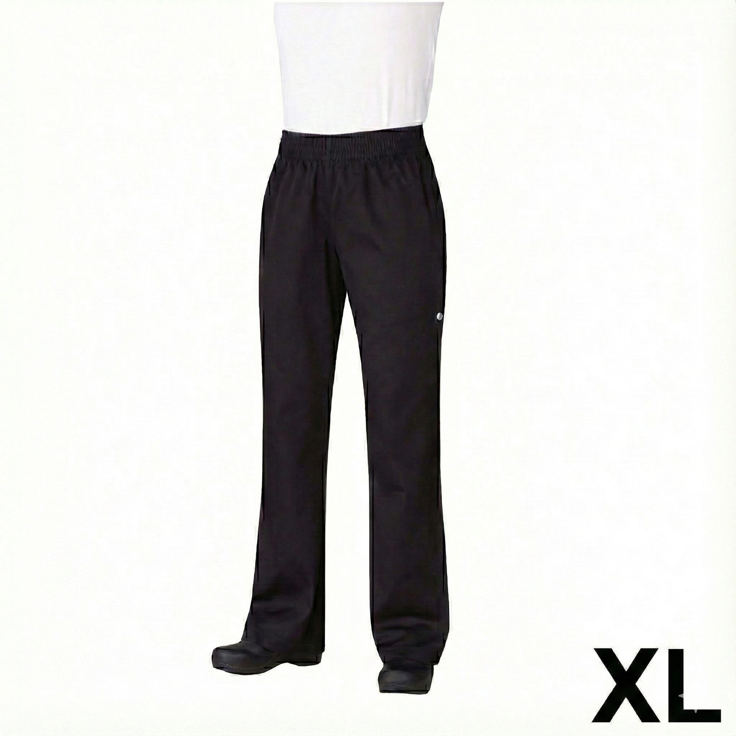 Chef Works Women's Essential Baggy Pants Black XL PW005-BLK-XL