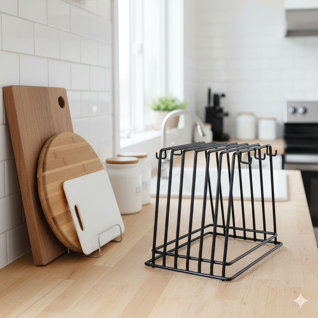 Winco Cutting Board Rack Vinyl Coated 6 Slots CB-6K