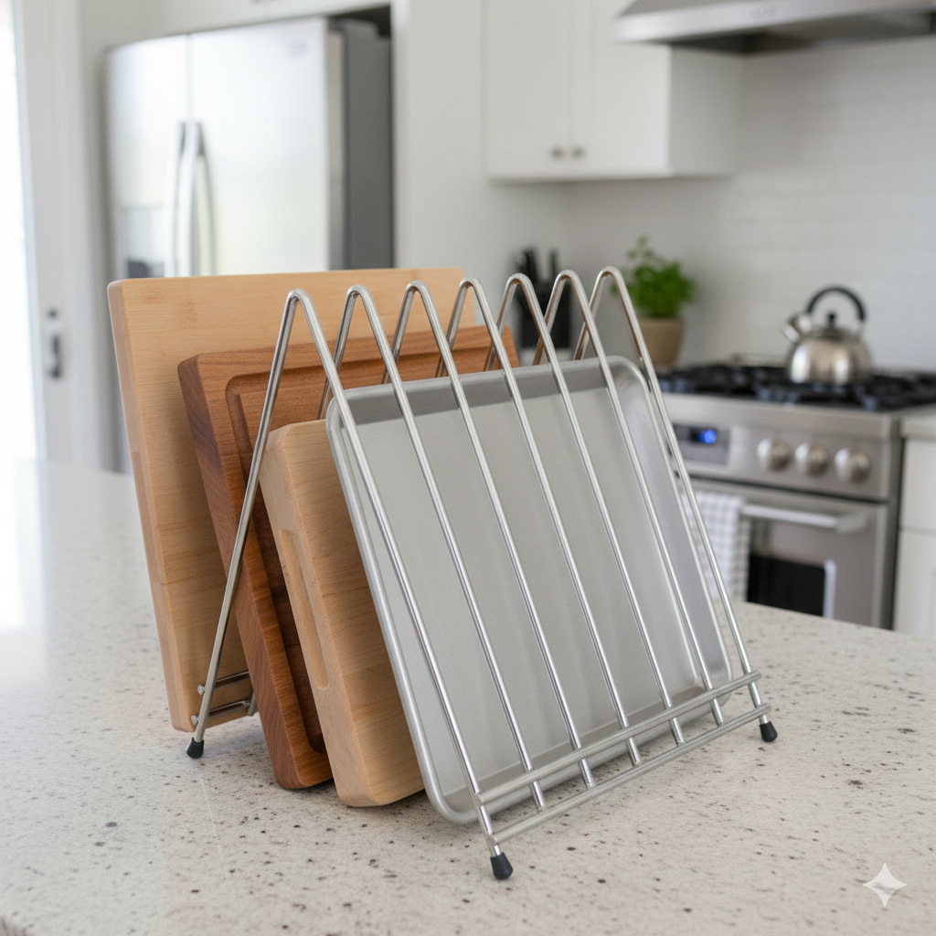 Winco Cutting Board Rack Chrome Plated 6 Slots CB-6L