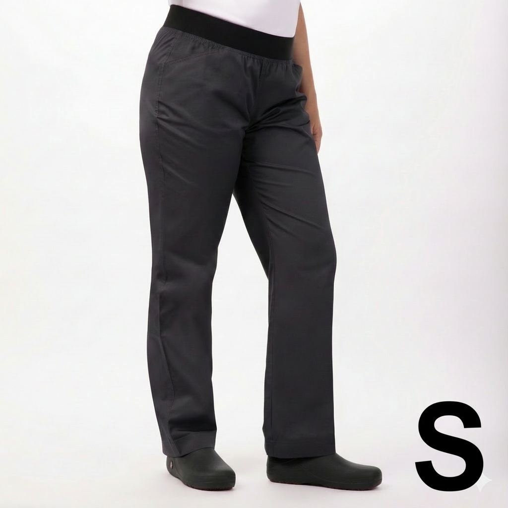 Chef Works Women's Lightweight Slim Pants Charcoal Small PBN01W-CHR-S