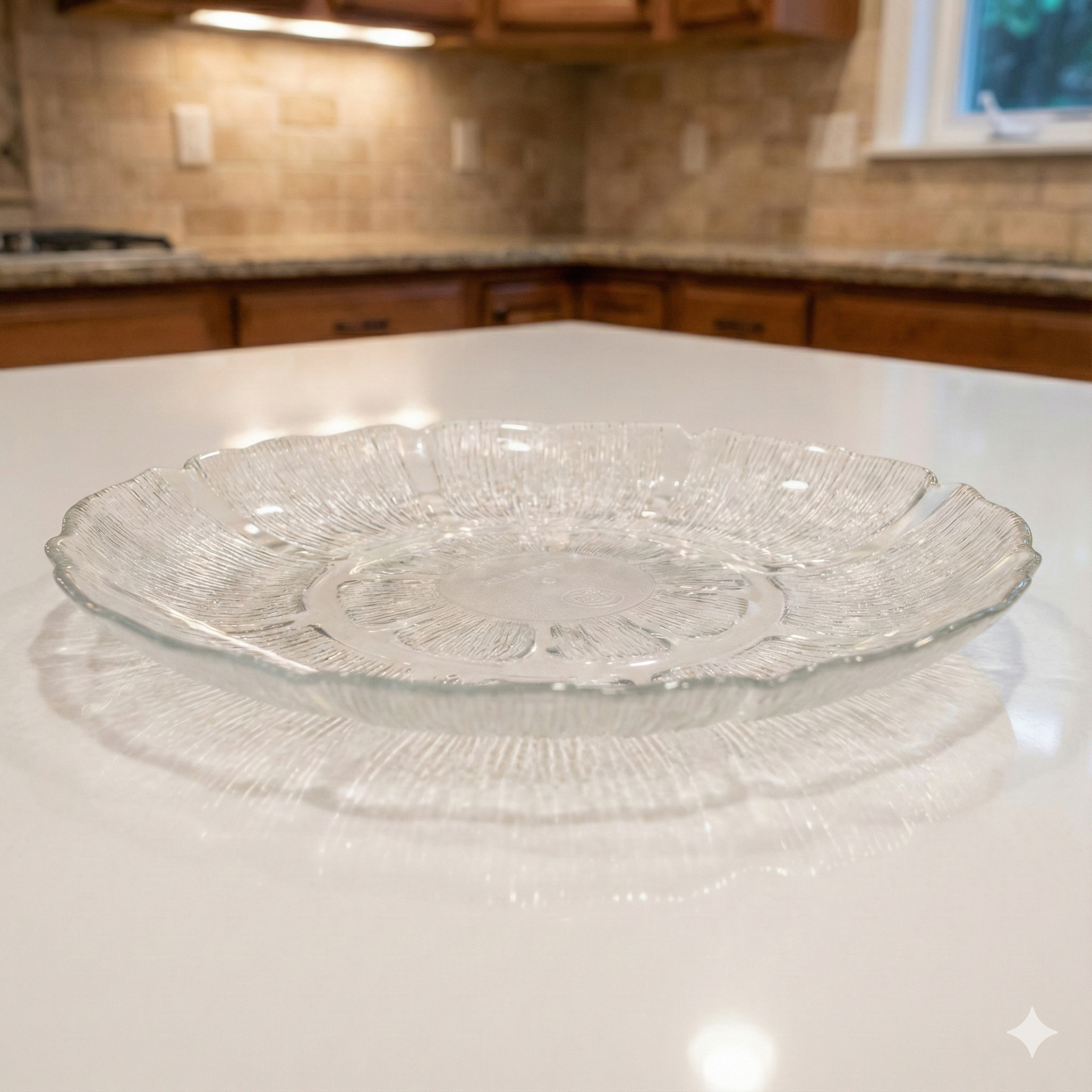 Chef Specialties Inc Petal Mist Plate Clear 7.25" 695407
