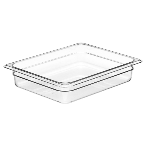 Cambro Camwear Polycarbonate Food Pan 1/2 Size 2.5" D 22CW135