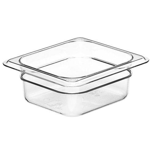 Camwear Polycarbonate Food Pan 1/6 Size 2.5" D 62CW135