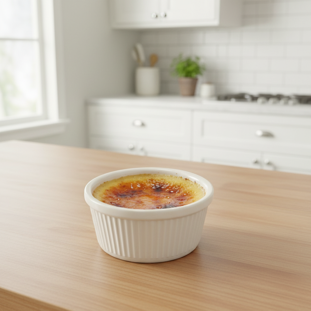 Winco Melamine Ramekin Fluted Bone 4 oz. RFM-4B - 12/Pack