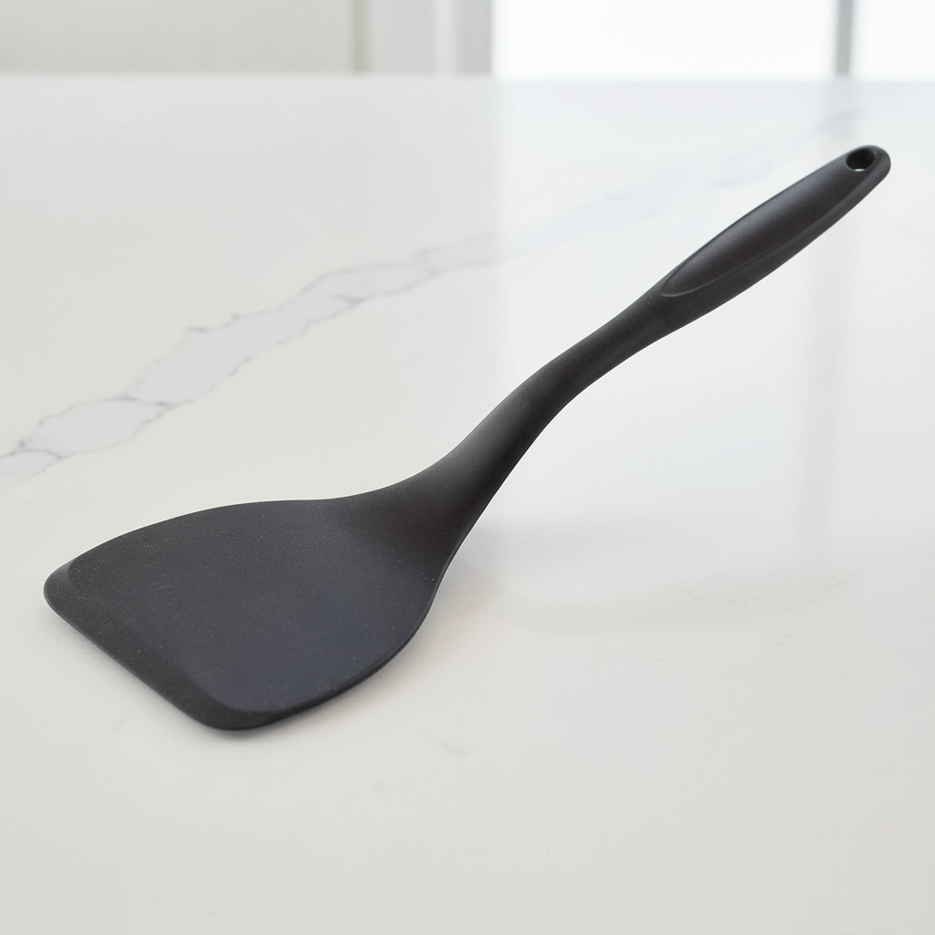 Tablecraft Products Spatula Solid Silicone Wrapped Stainless Steel 10055