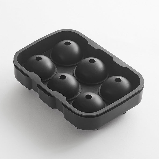 AMC Silicone Sphere Black Ice Mold 6 Block 8-1/2" x 4-1/2" x 2" SMSR8