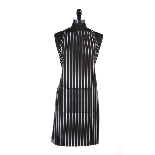 Mercer Culinary Genesis Black Bib Apron 33" x 23" M61110BCS