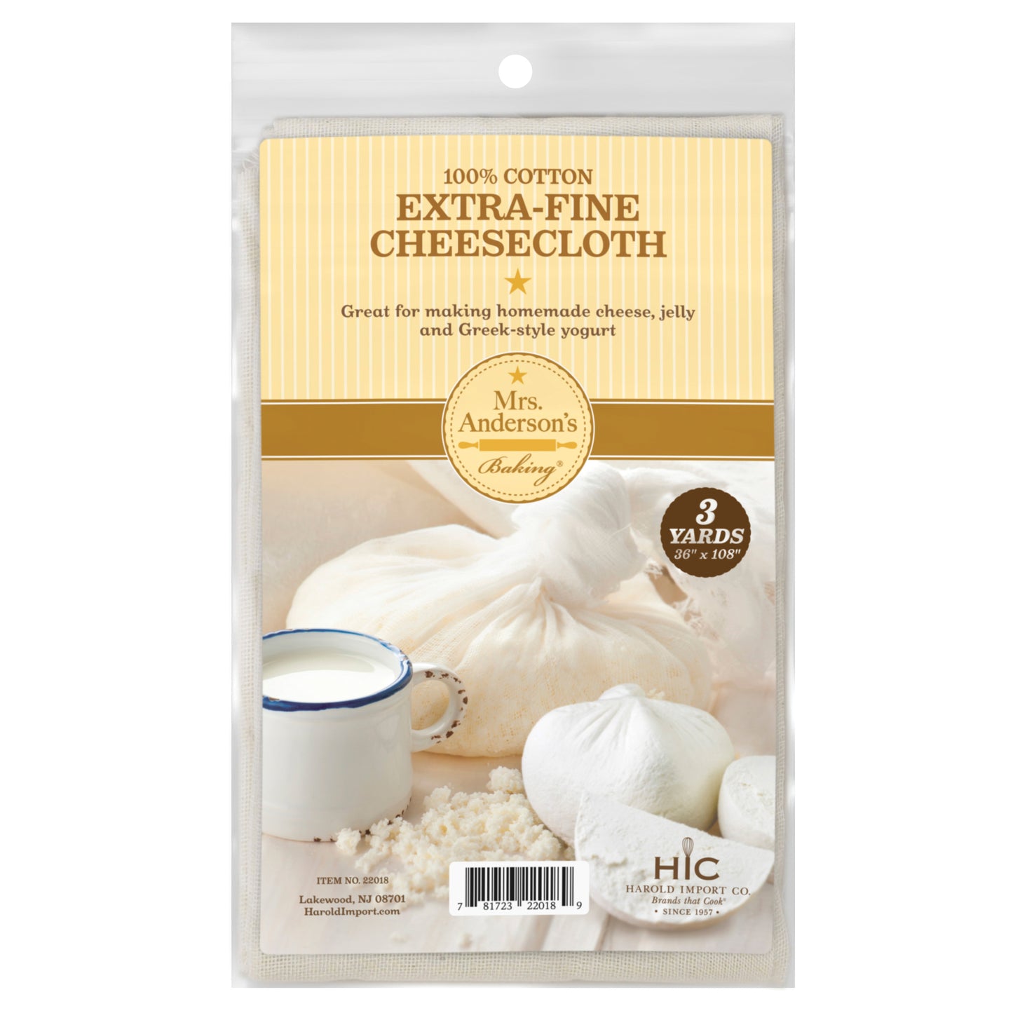 Harold Imports Mrs. Anderson's Extra Fine Cheesecloth 22018