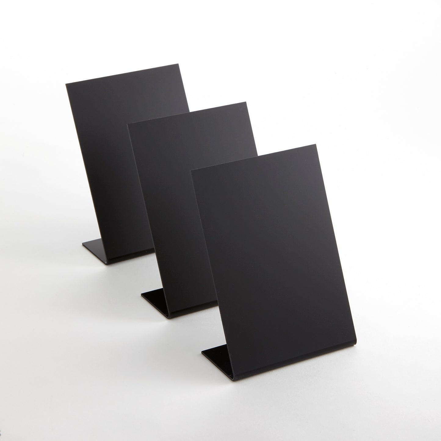 American Metalcraft Inc. Chalk Board Sign Wood Base 4" x 6" TBABLA6 - 3/Pack