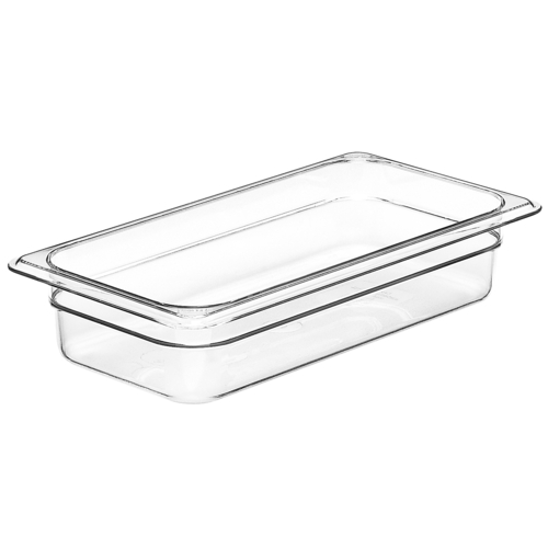 Cambro Camwear Polycarbonate Food Pan 1/3 Size 2.5" D 32CW135