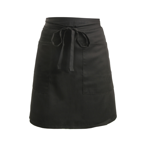 Mercer Culinary Genesis Black Bistro Apron 29" x 19" M61129BK