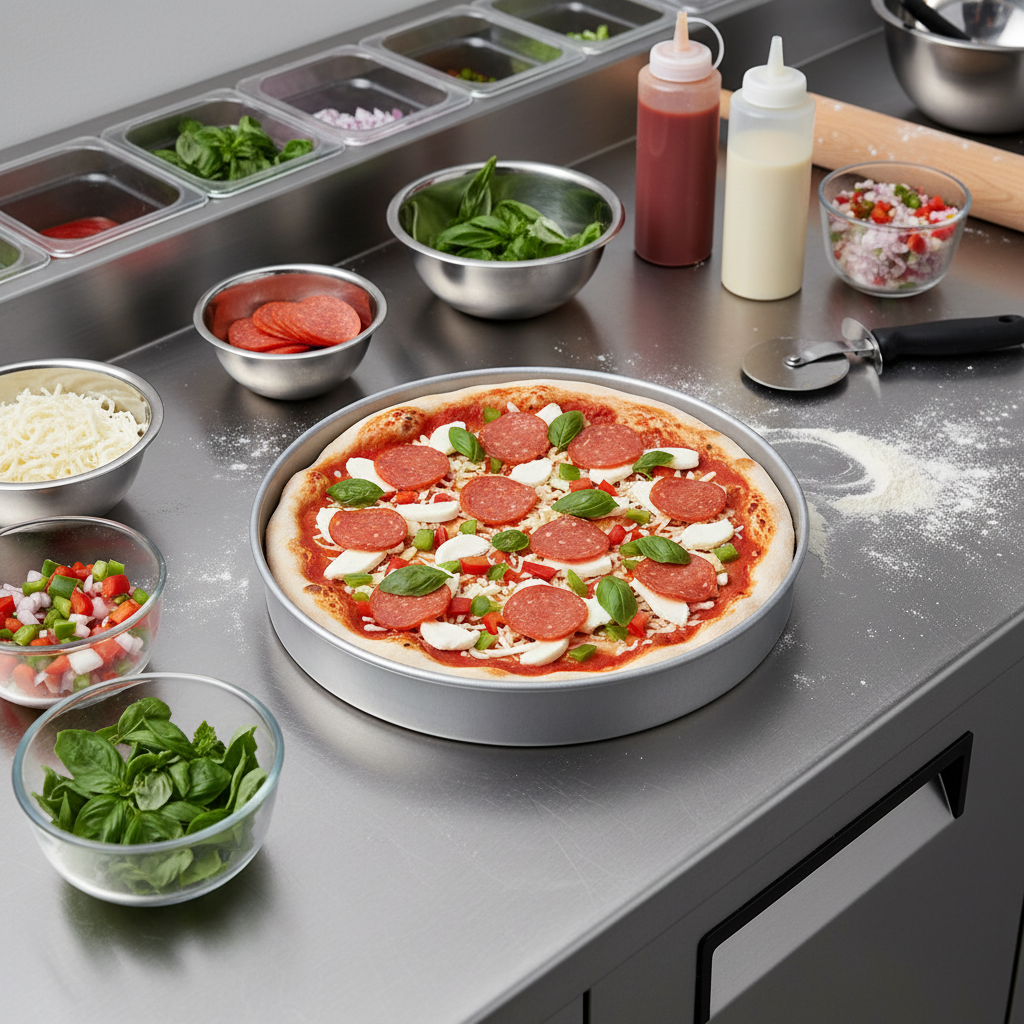 Chicago Metallic Aluminum Round Cake/Pizza Pan 10" x 2" 41020