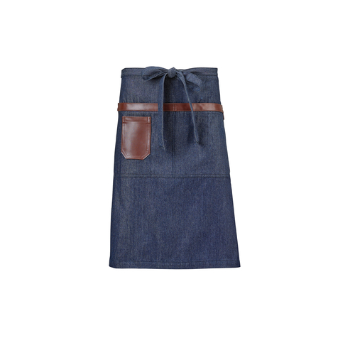 Mercer Culinary Metro Edge Mid-Bistro Apron  21" x 26" M63204DEN