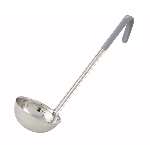 Winco Color-Coded Gray Ladle 16.5" Handle Stainless Steel 12 oz. LDC-12