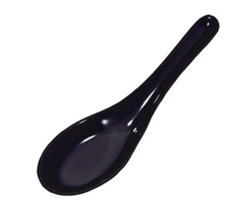 Town Chinese Soup Spoon Melamine Black 1 oz. 22801B - 12 Spoons/Pack