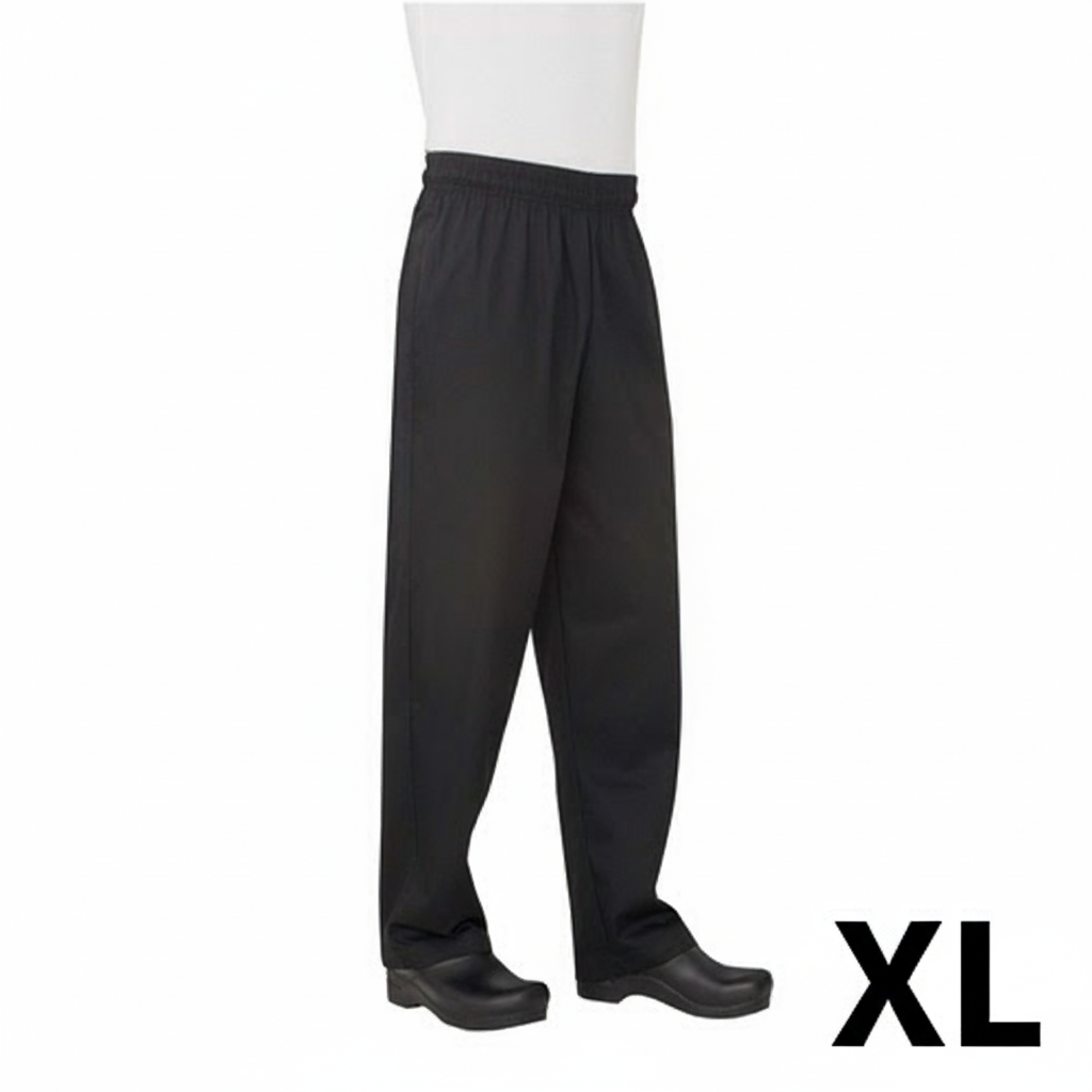 Chef Works Essential Baggy Pants Black XL NBBP-000-XL
